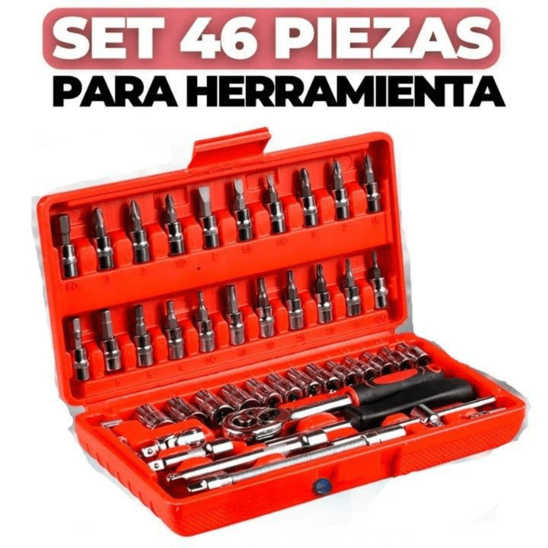 Caja de herramientas 46 piezas: El kit completo que necesitas